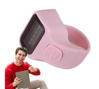 Medidor de clics manual, contador electrónico de dedos, contador de clics portátil, cronómetro, contador de dedos para entrenar, contador de dígitos con pantalla LCD para la escuela de entrenamiento