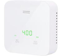 Medidor de CO2, detección de dióxido de Carbono, detección de Temperatura y Humedad, con indicador de semáforo y Alarma de Voz, Marca CE.