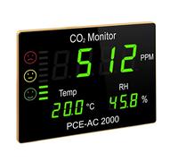Medidor de CO2 PCE Instruments PCE-AC 2000, Temperatura, Humedad, CO2