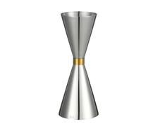 Medidor de cócteles Cone Barra medidora de cóctel doble, Jigger medidor licor, taza Martini, herramienta medición(RingSilver 60 90ml)