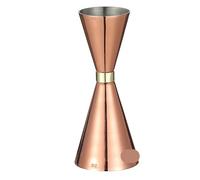 Medidor de cócteles Cone Barra medidora de cóctel doble, Jigger medidor licor, taza Martini, herramienta medición(RingCopper 1oz 2oz)