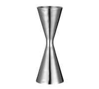 Medidor de cócteles cónico Jigger de estilo integrado, barra cóctel doble, medida con herramientas patrón grabado(Silver 45 60ml)