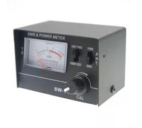Medidor de comunicación de antena SW111 Medidor de 100 W de potencia VSWR para radio CB 27 Rango de frecuencia de 30 MHz con medidor analógico e interruptores de marcha atrás hacia adelante