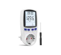 Medidor de Consumo de Energía, Monitor de Electricidad Recargable con Pantalla LCD Retroiluminada, Medidor de Consumo Eléctrico con Protección contra Sobrecarga, Reduzca el costo de Electricidad