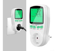 Medidor de Consumo Eléctrico 16A 3680W Monitor Medidor de Consumo | Mide potencia, voltaje, corriente y kWh; pantalla LCD clara, para ideal para en facturas luz