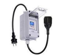 Medidor de Consumo Eléctrico Móvil IP65 con Botón de Reset & Cable H07RN-F - Contador de Energía para Kit Solar Autoconsumo, Caravana, Camping & Carga de Coche Eléctrico (Plug & Play)
