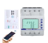 Medidor de consumo electrico trifasica 3 fases 100A 380V AC Contador electrico trifasico wifi bidireccional con desequilibrio de tensión/pérdida de fase/retardo por sobreintensidad protección.