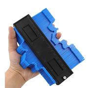 Medidor de Contorno, Conectable Medidor de Contornos, Herramienta de Medición de Perfil Irregular, Para Suelo Laminado, Carpintería, Conductos, Baldosa, Piso, Azul, 140 mm