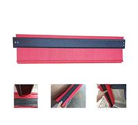 Medidor de Contornos, Copiador de Contornos, Medición de perfil profesional de 20 pulgadas, Para Suelo Laminado, Carpintería, Conductos, Baldosa, Piso, Auto Body, Baño(Rojo, 20x5.3inch)