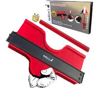 Medidor De Contornos Profesional Con Bloqueo De Metal Duplicador De Perfil Medidor De Formas Irregular Calibrador Reproduction Duplication Grande Calibre Parquet Baldosa