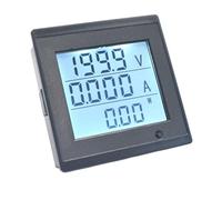 Medidor de corriente de voltaje DC 6-200V 20A, pantalla Digital LCD, impedancia de consumo de energía, medidor multifunción, herramientas de prueba con alarma