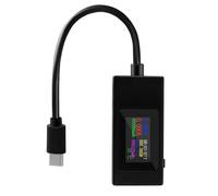 Medidor de corriente de voltaje multifunción, con rango de 4-30 V, 0-6,5 A, compatible con protocolos QC2.0/3.0/4.0 y Super VOOC, para jugadores digitales y entusiastas de la electrónica, color negro