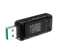 Medidor de corriente de voltaje USB 8A 120W, carga rápida para probador de ondulación qc3.0 con monitor de temperatura, analizador de energía para batería