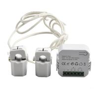 Medidor de corriente inteligente, 100-240 V, control de consumo en tiempo | Mide 0,2 A hasta 80 A, 100-240 V CA, flujo bidireccional, para aplicación tuya, funcionamiento de -10 °C a 55 °C