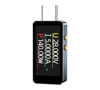 Medidor de corriente USB - Eficiente Monitoreo de energía, construcción duradera con una lectura de datos clara | Prueba de taller técnico, probador de voltios AMP preciso para laboratorios domes