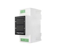 Medidor de corriente y voltaje doble pantalla CC DC3.5-30V 20A 50A 100A Amperímetro digital tipo carril Din(DC0-60V 10A)