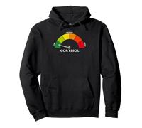 Medidor de cortisol bajo Biología Divertida Psicología y Bienestar Sudadera con Capucha
