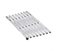 Medidor de costura de aluminio expandible de 24 pulgadas, regla de metal deslizante para una colocación precisa de botones, guías plisadas, herramientas de corte de tela, plata (8 cabezales largos)