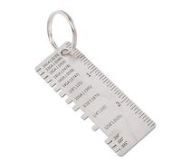 Medidor de costura de soldadura Regla de inspección de costura de soldadura de acero inoxidable Herramienta de medición de espesor de hoja de metal para soldadores y trabajadores