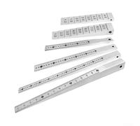 Medidor de cuña de soldadura de acero al carbono, herramienta de medición de huecos cónicos 0 24 mm 0 510 mm calibre de agujero con revestimiento cromado para un uso duradero de 110 mm (0.5-10 mm)