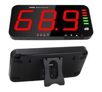 Medidor de Decibelio LED de 13 Pulgadas, Monitor de Montaje en Pared Decibel y Grabadora de Ruido Electrónico de Sonido de Ruido que Mide Pantalla de Sonido Industrial de