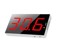 Medidor de Decibelio, Medidor de Nivel de Sonido de 30-130 DB con Pantalla LCD Grande de 3 Pulgadas, Almerio de Ruido de Clase Montada en la Pared Lector de Decibelio Alarma