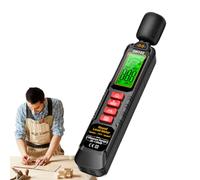 Medidor de decibelios de sonido - ABS 16,3 x 2,7 x 2,5 cm | Detector de ruido profesional con pantalla LCD de retroiluminación | Monitor de nivel de sonido ponderado A de 30-130 dB para uso industrial