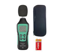 Medidor de decibelios digital 30-130 dB (A), medidor SPL portátil con pantalla LCD retroiluminada, medidor de ruido de audio con MAX/MIN, retención de datos, linterna Home Factory