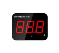 Medidor de decibelios fácil de usar con encendido y apagado automático y colocación flexible para la salud de la industria del hogar amplia gama