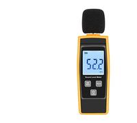Medidor de decibelios, Lector de nivel de sonido del medidor de decibelio 30-130 DB (a) Medidor de ruido de sonido de la mano Alarma de ruido digital Monitor de decibelio Prueba de monitor