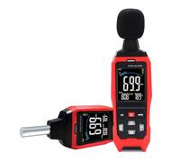 Medidor de decibelios, medidor de nivel de sonido, medidor de dB de alta precisión para aulas, medidor de ruido con ponderación A/C/Z, medidor de ruido con registro de 30-130 dB, medidor de decibelios