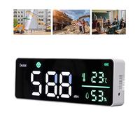 Medidor de Decibelios, Medidor de Nivel de Sonido para Colgar en la Pared, Medidor de Decibelios de Ruido, Medidor de Humedad y Temperatura de Ruido 3 en 1, Rango de 30 a 130 DB,