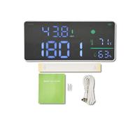 Medidor de Decibelios Profesional 4 en 1 - Sonómetro Digital, Sensor Inteligente, Pantalla LED 11", Mide Ruido, Temperatura & Humedad, Batería Recargable USB, Uso Doméstico & Profesional