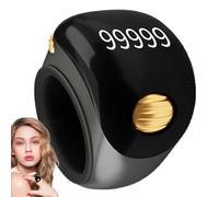 Medidor de dedos electrónico, Medidor de anillo | Anillo de 5 dígitos con pantalla electrónica - Herramienta de conteo manual, Cuentas de oración Tally Counting Tool para meditación,