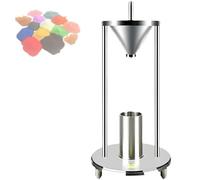 Medidor de densidad a granel natural con embudo calibrado y taza para evaluación de fluidez del polvo en laboratorios de I+D y control de calidad, juego completo de accesorios incluido