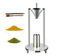 Medidor de densidad aparente para polvos, medidor de densidad de apilamiento natural con raspador y cepillo, de acero inoxidable, con abertura de embudo de 12,7 mm de diámetro