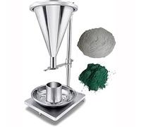 Medidor de densidad natural para polvos y partículas con embudo de acero inoxidable y cilindro graduado para medición de densidad a granel