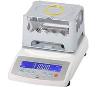 Medidor de densidad sólida de alta precisión con pantalla LCD para pruebas de densidad precisas, amplio rango de 0,001 a 99,999 g/cm³, ideal para laboratorio e industrial