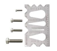Medidor De Dimensión De Tornillo - Herramienta De Medición De Pernos Rápida, Y Portátil,Comprobador De Rosca Y Tamaño De Tornillo | Para Proyectos, Taller De Trabajo Exterior, Mecánica,