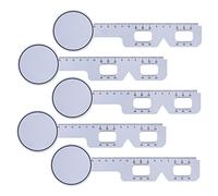 Medidor de distancia de la pupila, 5 uds. Medidor de distancia de la pupila del ojo Suavizar los bordes Evitar el mango deslizante Herramienta de medición oftálmica