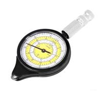 Medidor de distancia de mapa equipado con Para medidor de curva de brújula para una medición eficiente de rutas curvas utilizando factor de escala preciso