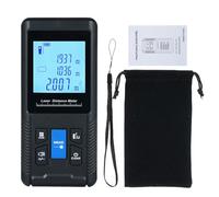 Medidor de distancia inteligente digital con modos de medición continua individuales, herramienta de medición manual de Pitágoras, alta precisión, velocidad rápida, larga vida útil, función de