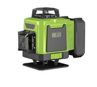 medidor de Distancia láser, Láser Autoante 200 Pies En Interiores 4D Línea Cruzada Verde 4x360 Horizontal Vertical Doble Haz(Set-1)