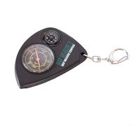 Medidor de distancia odómetro para brújula con llavero - 7,5 x 5 x 0,5 cm ABS Viaje Ciclismo Senderismo Navegación Herramienta para entusiastas del aire libre, montañeros y supervivientes