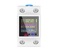 Medidor de electricidad, carril Din, energía, AC50-320V, pantalla Digital, amperímetro curva voltaje, 100A(No-switch GR2PW)