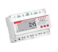 Medidor de electricidad digital con pantalla LCD retroiluminada, función de monitor de energía, factor de corriente de voltaje, uso compacto de fábrica, blanco 13 x 9 x 8 cm