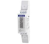 Medidor de electricidad monofásico Eastron SDM120 Modbus Carril DIN 45 Amp kWh Pulse Modbus RS485 RTU. Pantalla LCD retroiluminada digital. MID/Calibrado