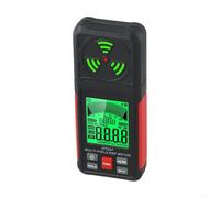 Medidor de EMF 3 en 1, detector de radiación de campo magnético y RF con pantalla LCD, alarma audible para 5G, electrodomésticos, pruebas de seguridad de oficina, negro