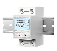 Medidor de energía 2P, medidor de consumo de energía de corriente monofásico, vatímetro, pantalla Digital LCD, carril DIN 230VAC 80A