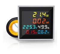 Medidor De EnergíA, CA 50-300 V 100 A, Monitor De Potencia 6 En 1, Pantalla LCD, VoltíMetro, AmperíMetro, VatíMetro, Comprobador De Frecuencia